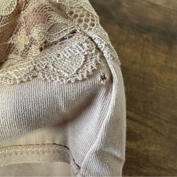 Pact Lace Waist Brief 3 pack plus bonus pair New NWT in Sesame Nude Beige XL - Picture 4 of 5